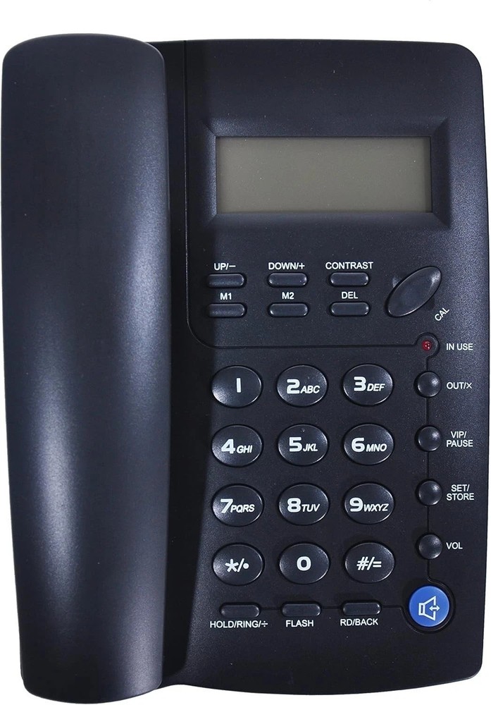 Stylish Desk Phone with Caller ID & Speaker Function