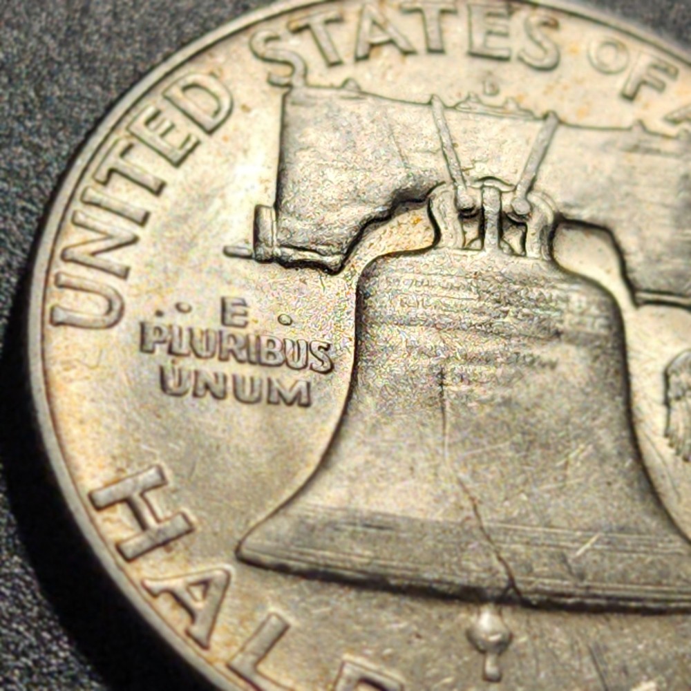 1950 D Franklin Silver Half Dollar, 50 c Coin
