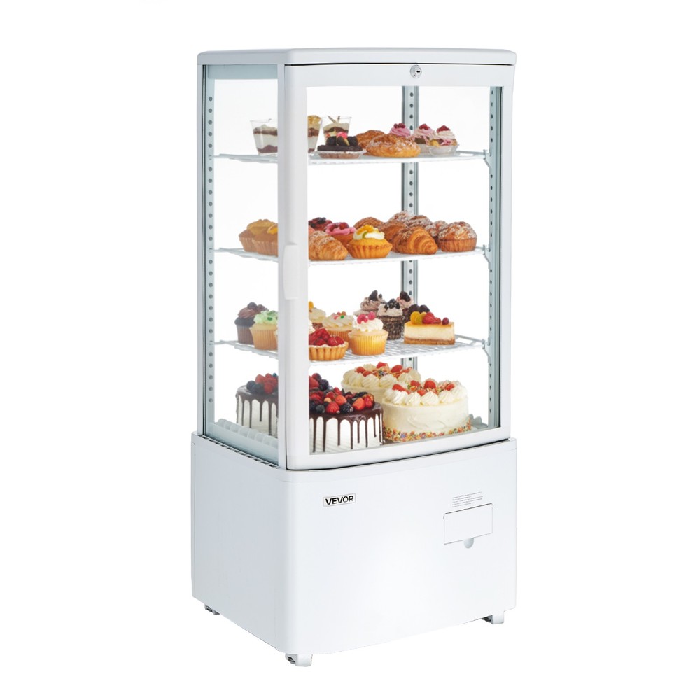 VEVOR Refrigerated Display Case Bakery Display Fridge Case 3 cu ft/85L 3-Tier