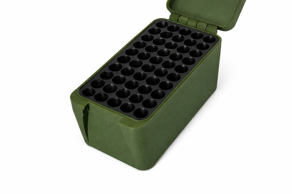 243 Win Ammo Box – 50 Rounds - Snap Close Storage Box | Fully Customizable