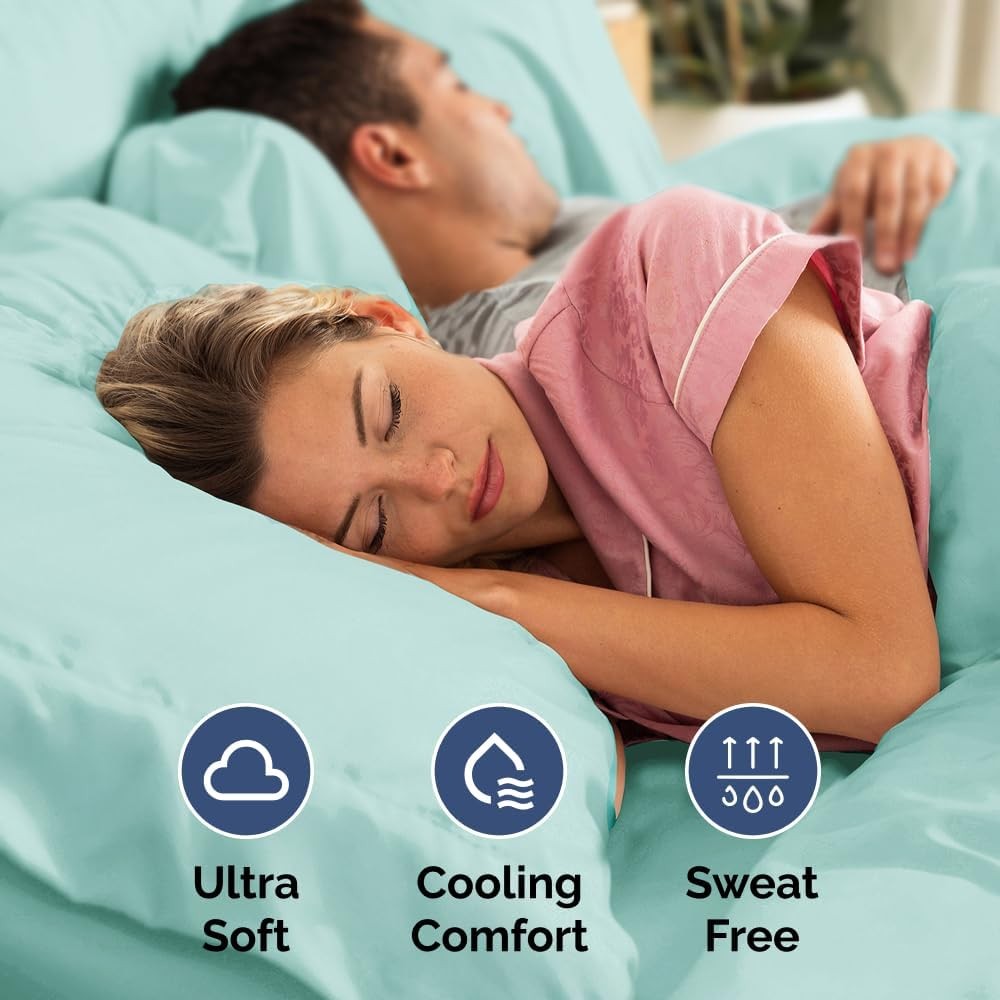 4 Piece Breathable Cooler - Blue Sheet Set