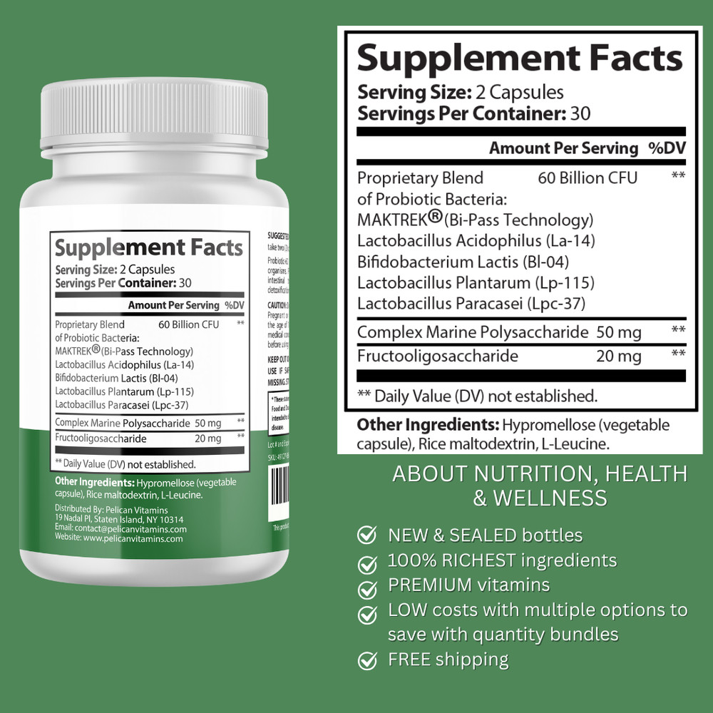 RegulaRoot Pro- Digestive Support- 2 Bottles- 120 Capsules