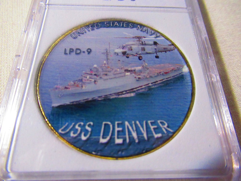 US NAVY - USS Denver (LPD-9) Challenge Coin