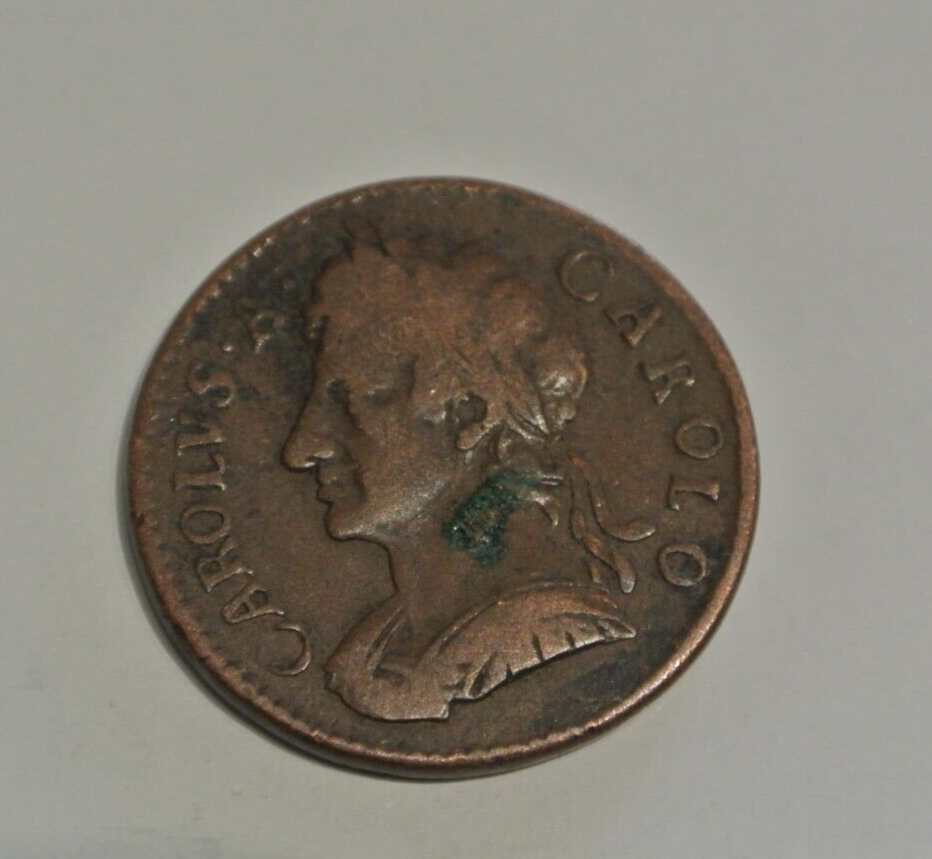 RARE FARTHING 1675 cote 325 dollarsVF20