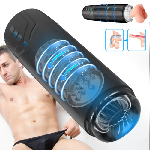 Male Masturbaters Automatic Rotating Cup Thrusting Stroker For Men Use Lubricant