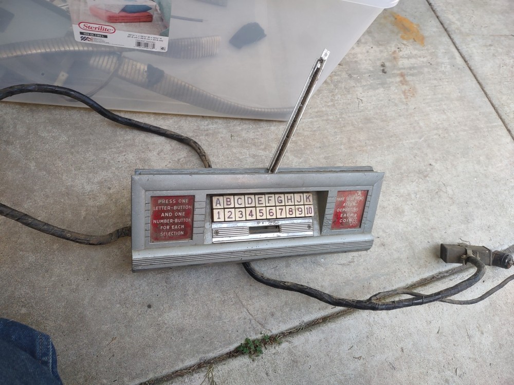 seeburg selectomatic 100 arcade jukebox keypad unit #6