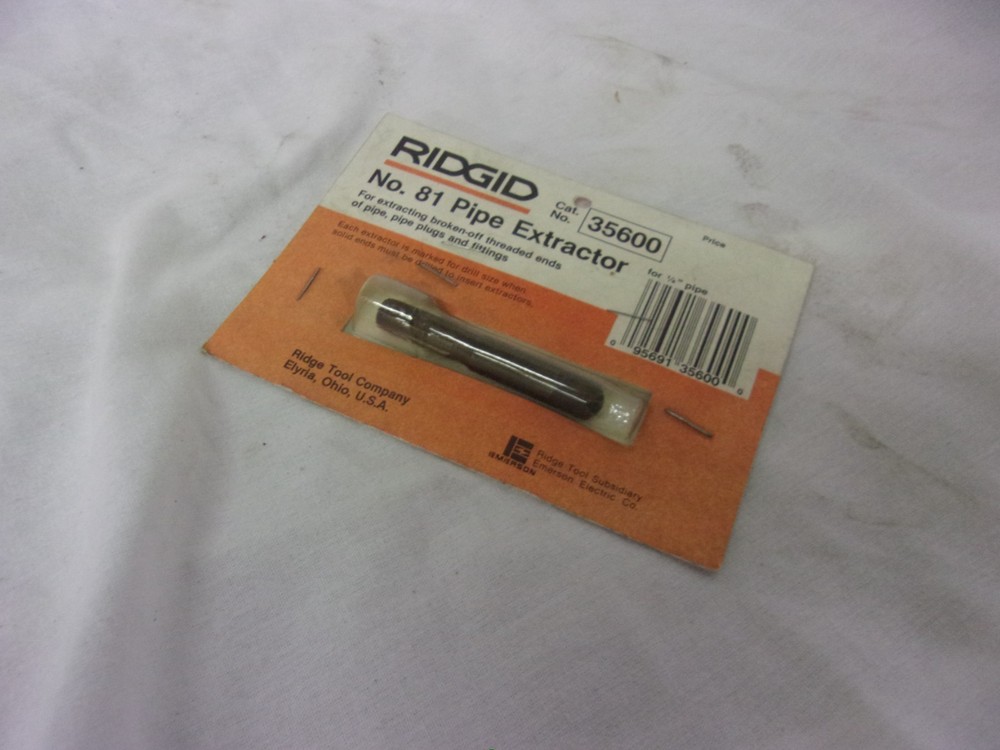 Ridgid 35600 model 81 pipe extractor (1/4")