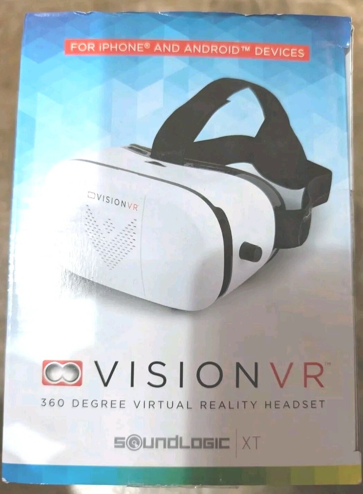 NEW VISION VR 360 DEGREE VIRTUAL REALITY HEADSET FOR iPHONE AND ANDROID DEVICES