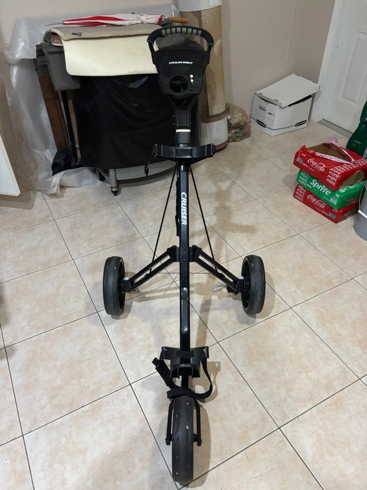 TourTrek Cruiser 3 Wheel Collapsible Golf Push Pull Cart
