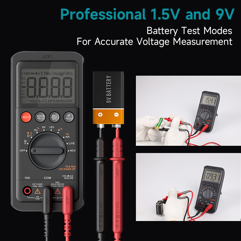 6000 Counts with DC/AC Voltmeter; Measures Voltage Digital Multimeter Tester#