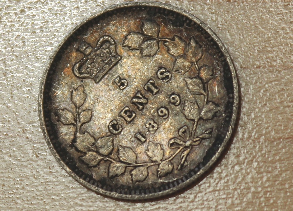 1899 Canada 5 Cents Silver