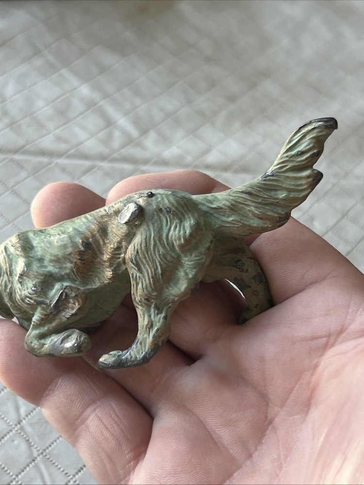 Vintage Cast Metal (solid) Spaniel/Retriever Figure 5.5”