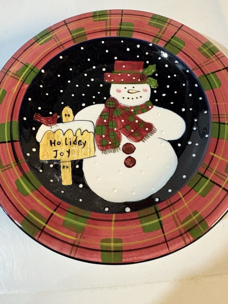 Gates Ware-Holiday Joy pattern 9.75 inch dinner plate