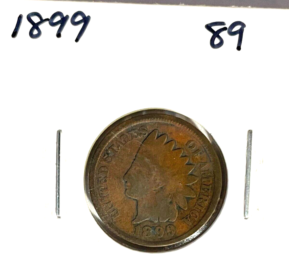1899 indian head cent penny us coins