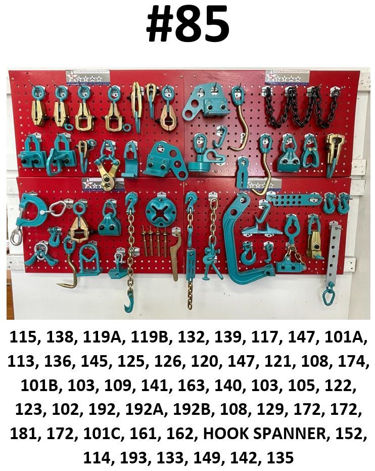 SET#85 HEAVY DUTY AUTO BODY FRAME MACHINE 50 PIECES PULLING TOOLS AND CLAMPS