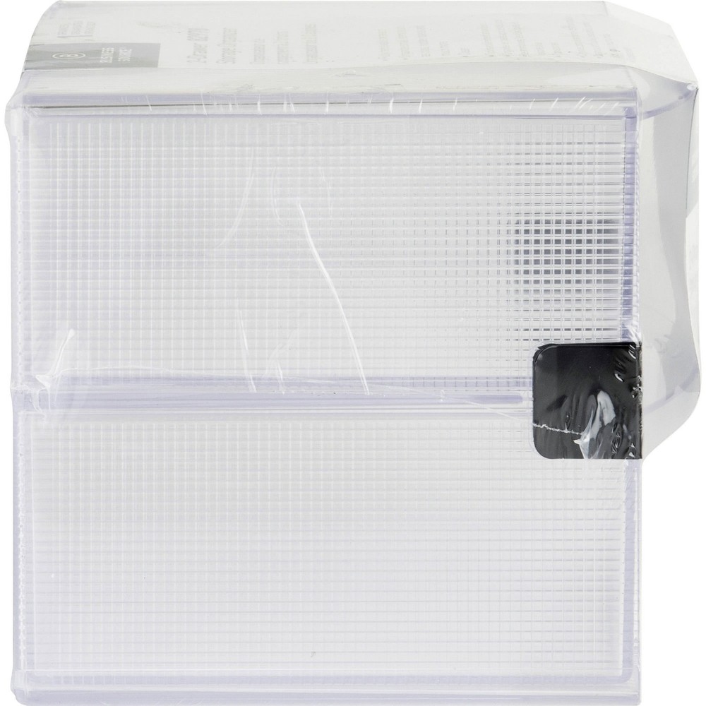 Business Source 2-drawer Storage Organizer 1 Each Clear
