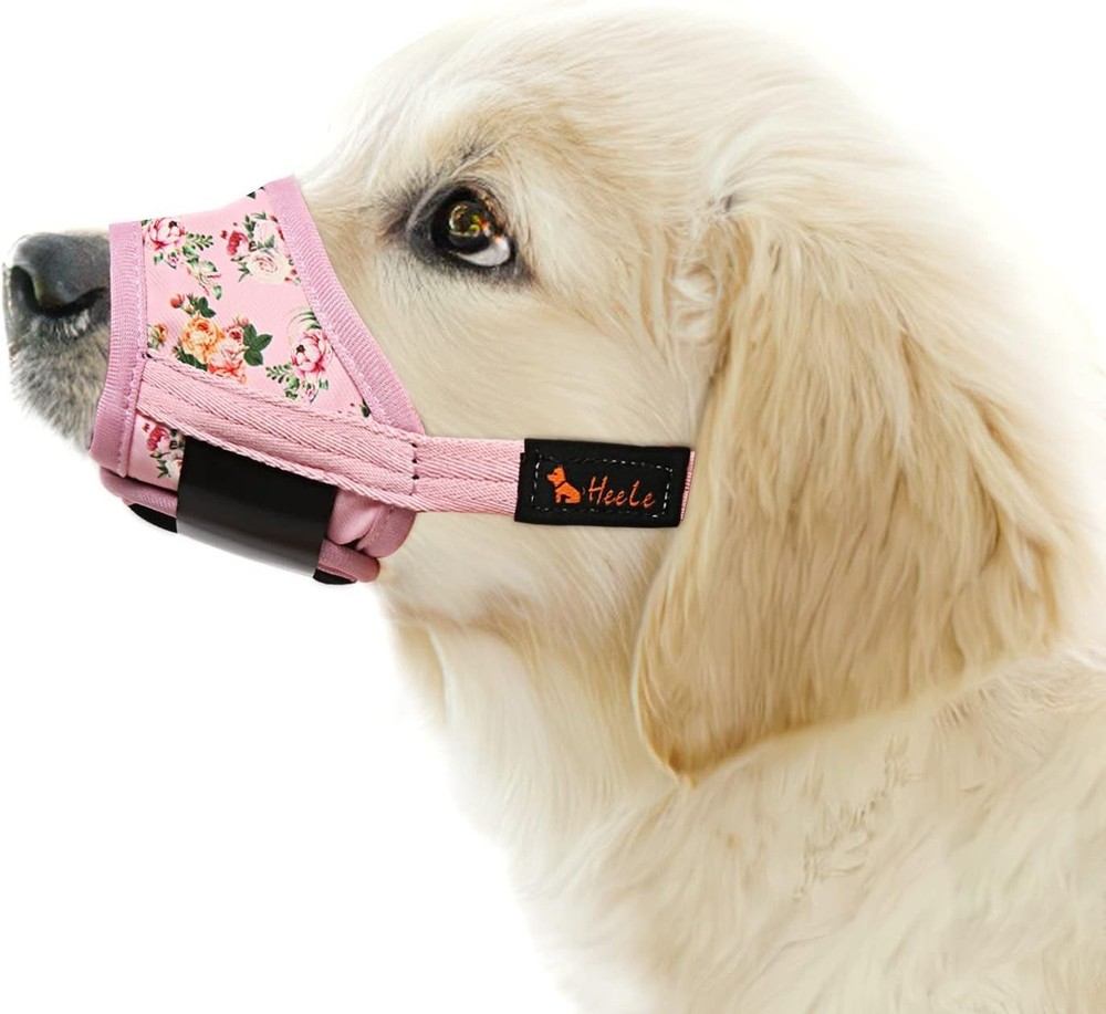 Dog Muzzle Nylon Breathable Adjustable Small Medium Large Anti Biting Barking...