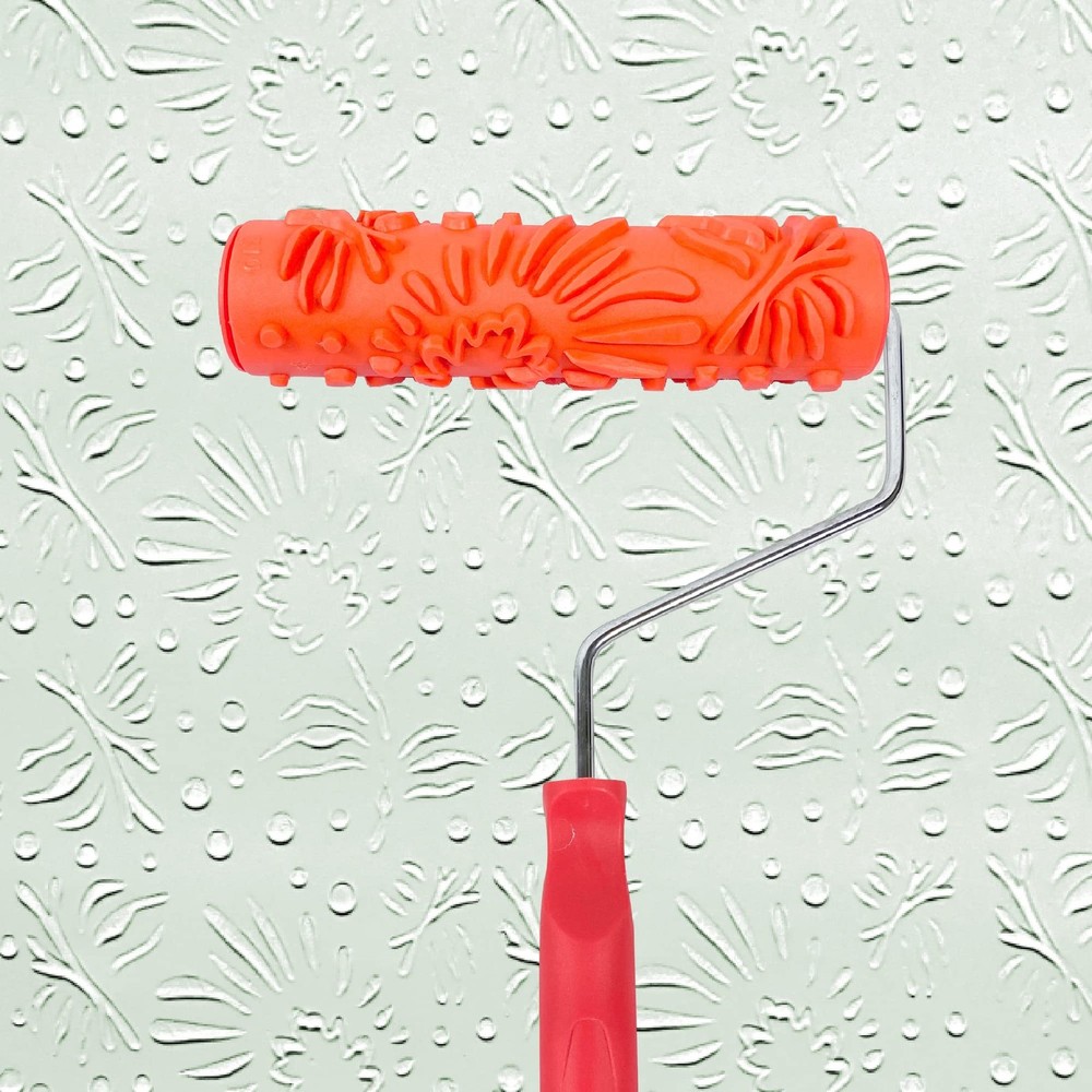 Hanroy 7'' Patterned Paint Roller for Wall Decoration Classic Brick EG310T