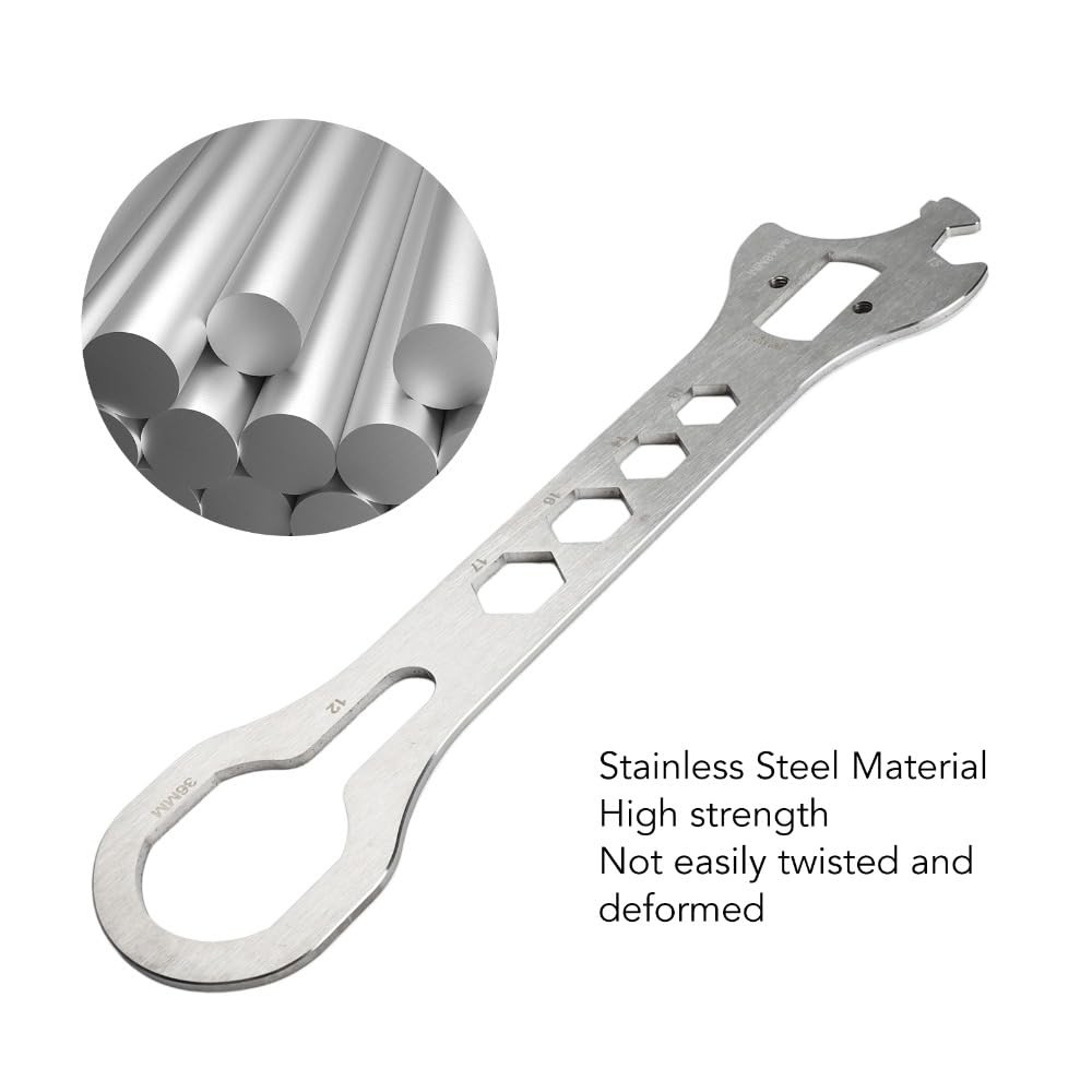 Universal Bicycle Bottom Bracket Wrench For Maintenance Repair Tool Silver