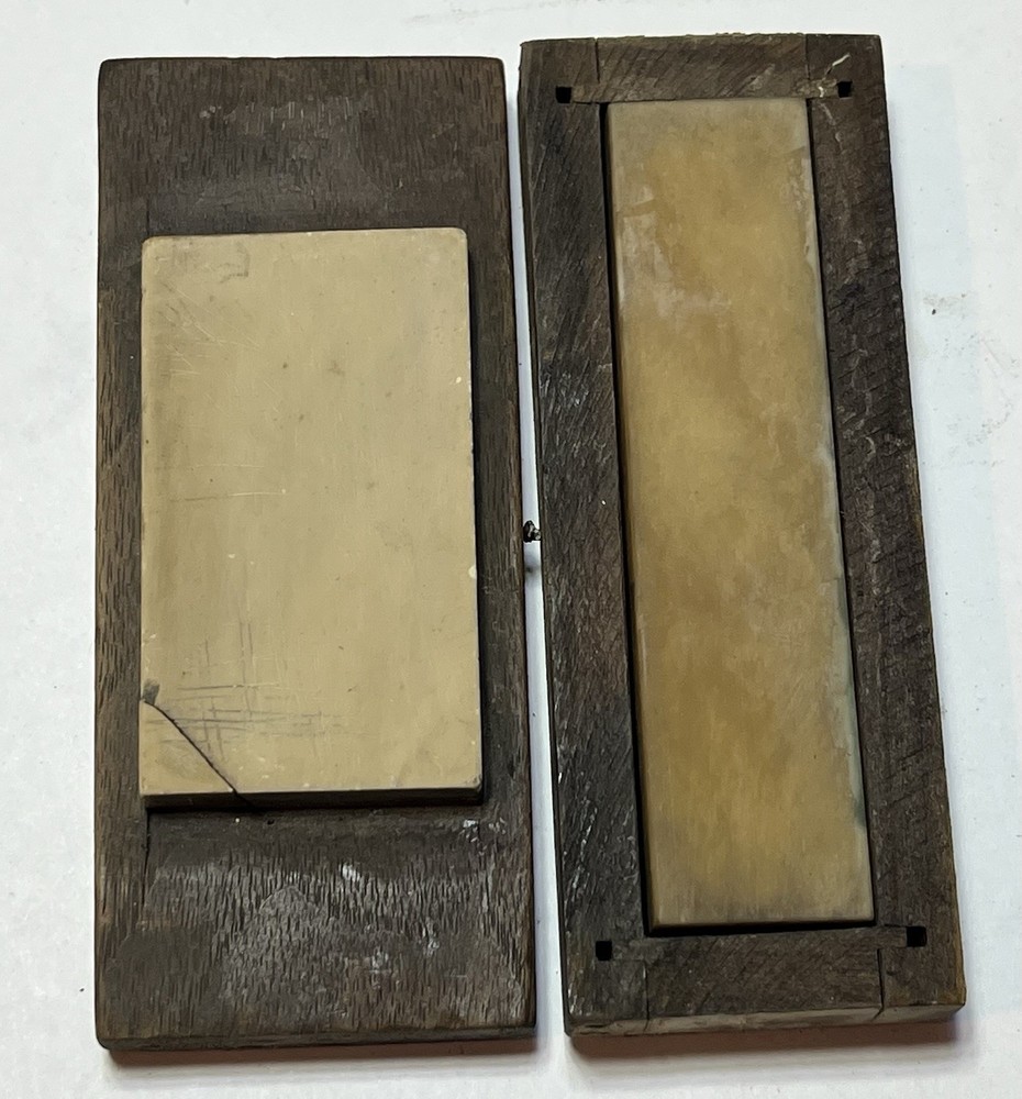 2 Small Natural Sharpening Stones Used