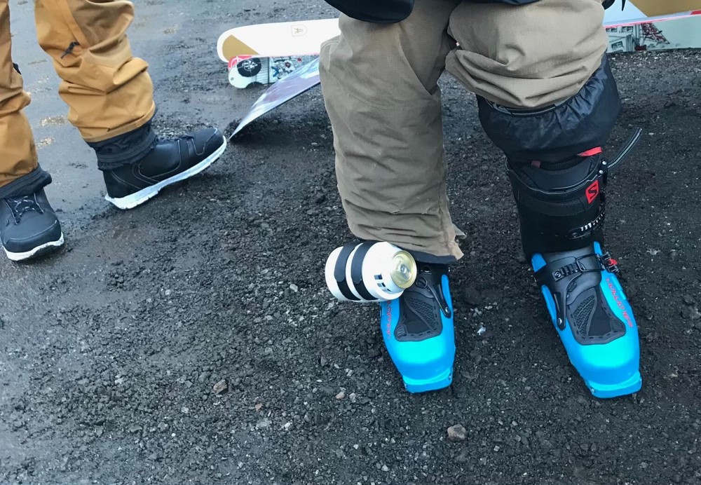 Snowboard & Ski Beer Can Holder - Beer Binding PRO (Black)