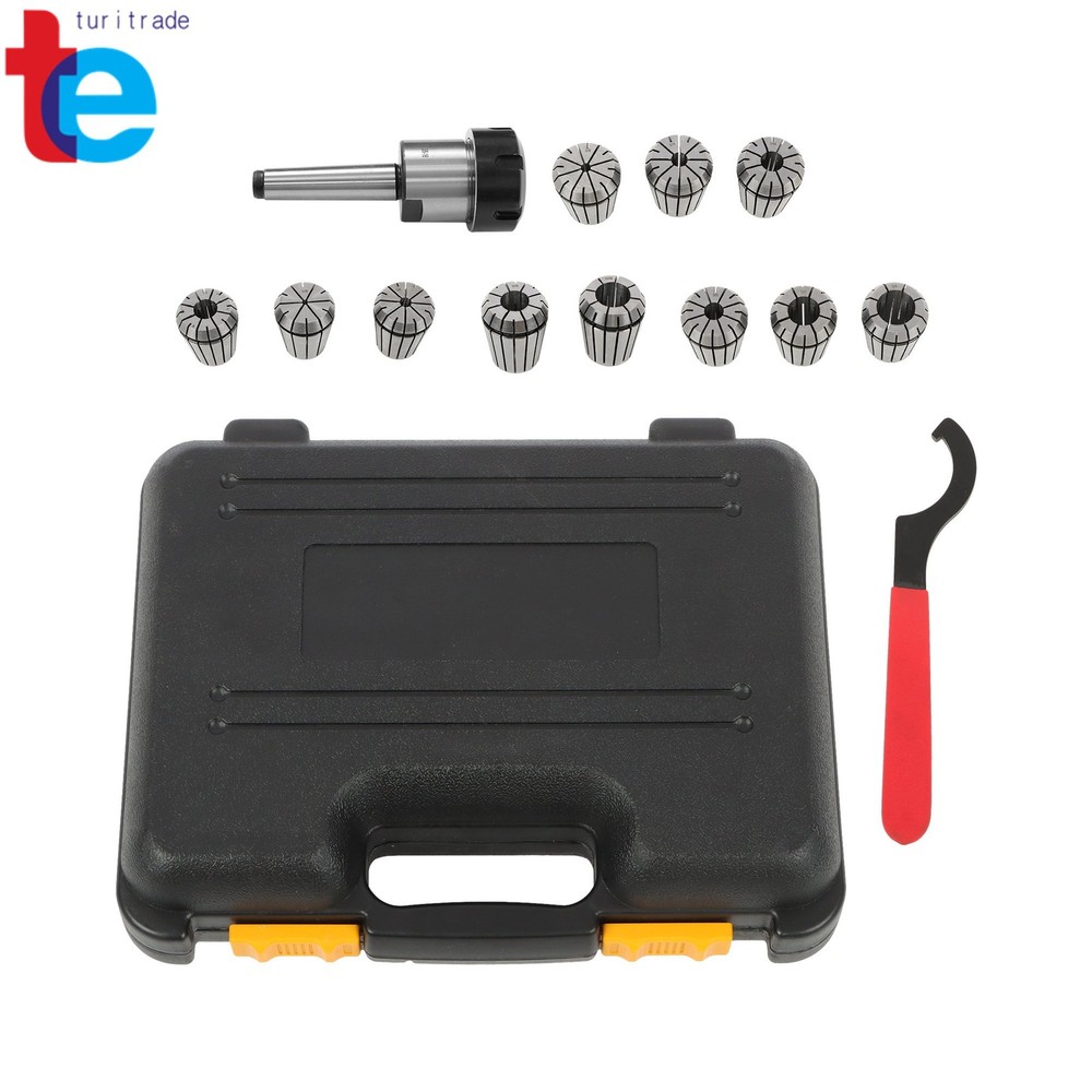ER32 Collet Chuck MT2 Shank Kit Includes 11 Pack Collets Full Size Range