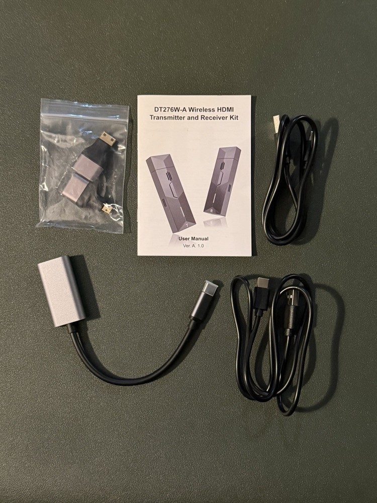 Wireless HDMI Transmitter Receiver Kit DT276W-A *New Open Box*