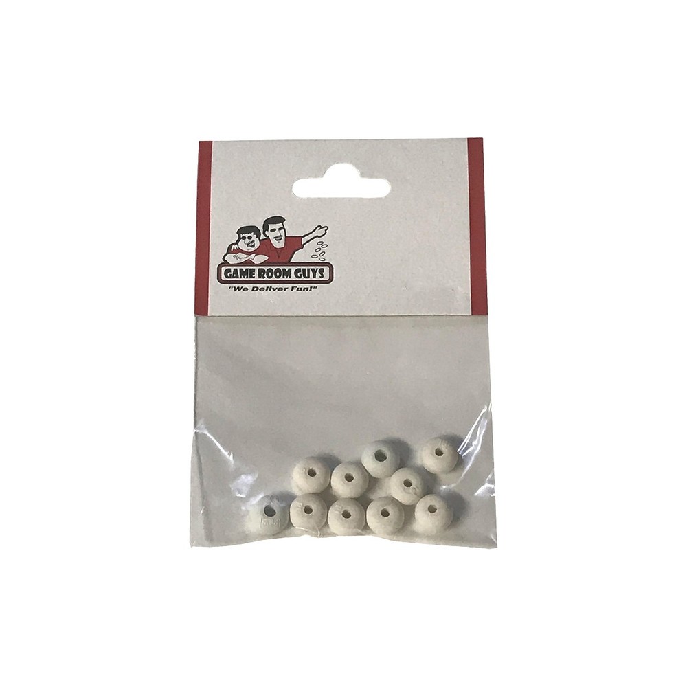 10-Pack of 3/8" White Mini Post Rubbers