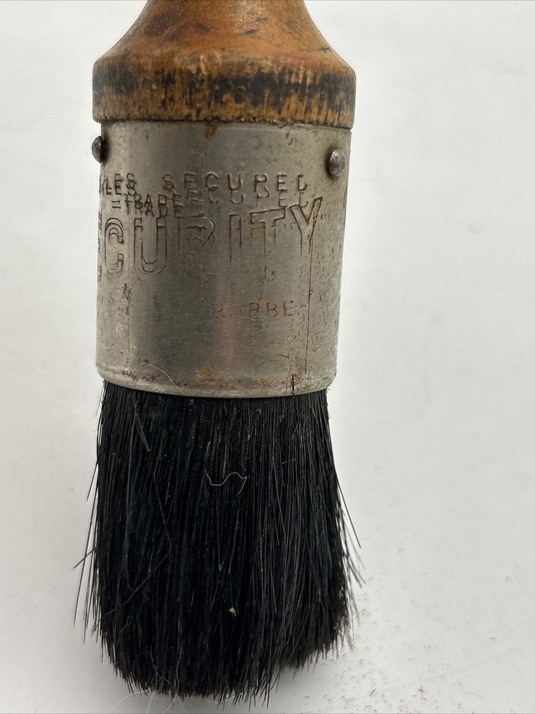 VINTAGE BRISTLE SECURITY STENCIL BRUSH ARTIST BRUSH 6”