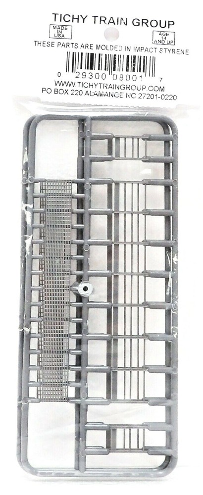 HO Scale Tichy Train Group 8001 Open-Great Platforms with Handrails pkg (2)