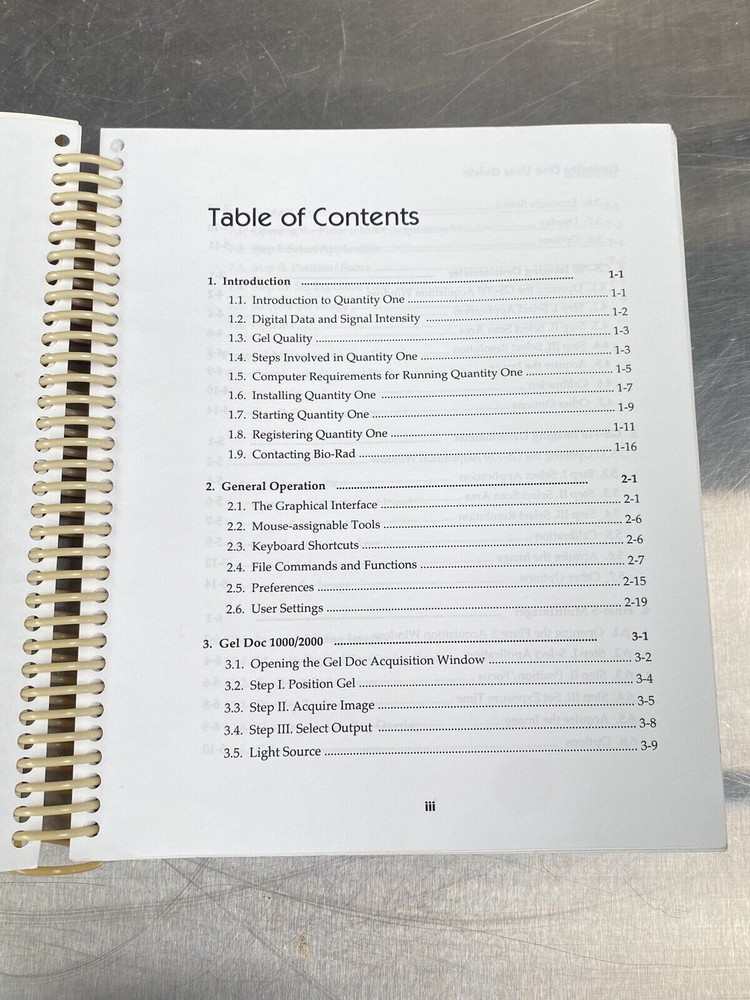 BIO-RAD Quantity One - Quantitation Software - Users Guide / Instruction Manual