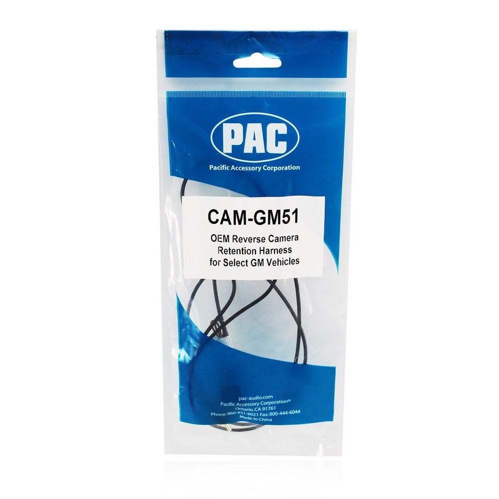 PAC CAM-GM51 Backup Reverse Camera Retention Harness for Select GM Vehicles