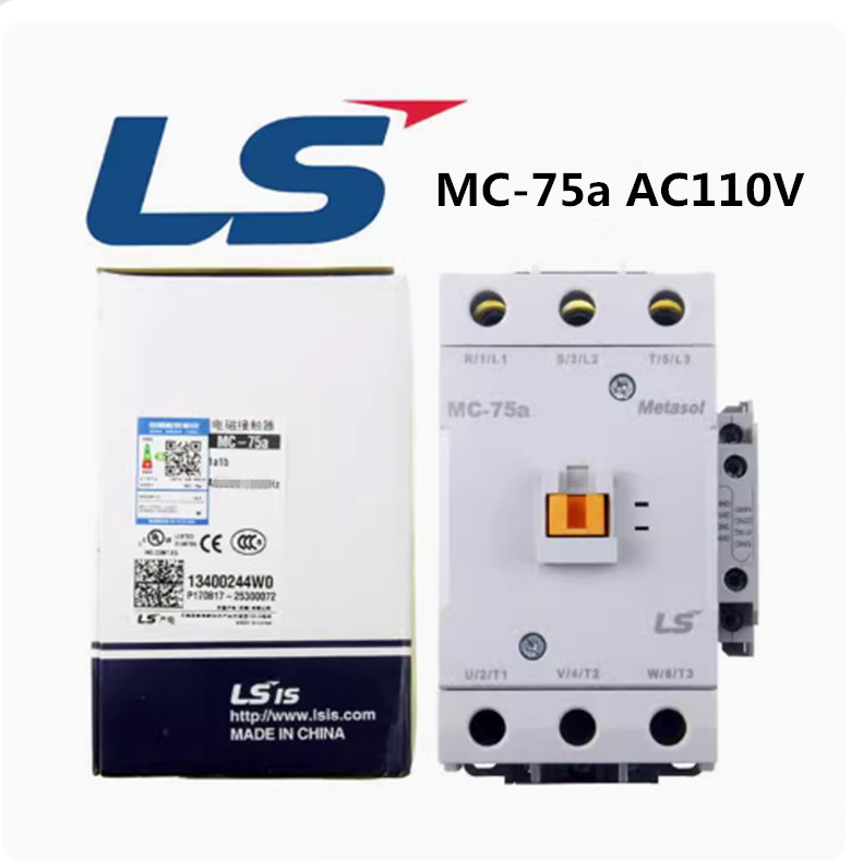 1pcs MC-75a AC110V LS GMC AC contactor for power generation.