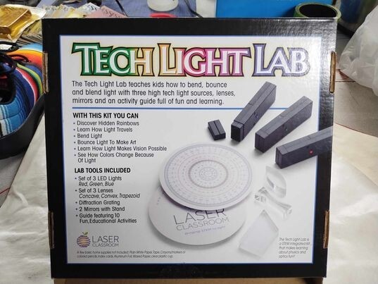 Tech Lite Lab Light $ Optic Science Experiments Brand New