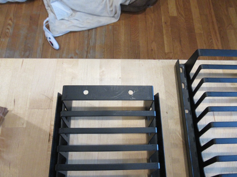 2 CD Storage Racks Black Metal Wall Mount/ Each hold 30