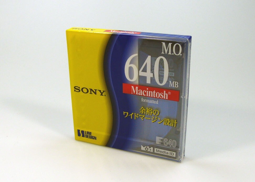 1x Unopened Sony 3.5inch 640MB Rewritable MO Disk / Mac formatting