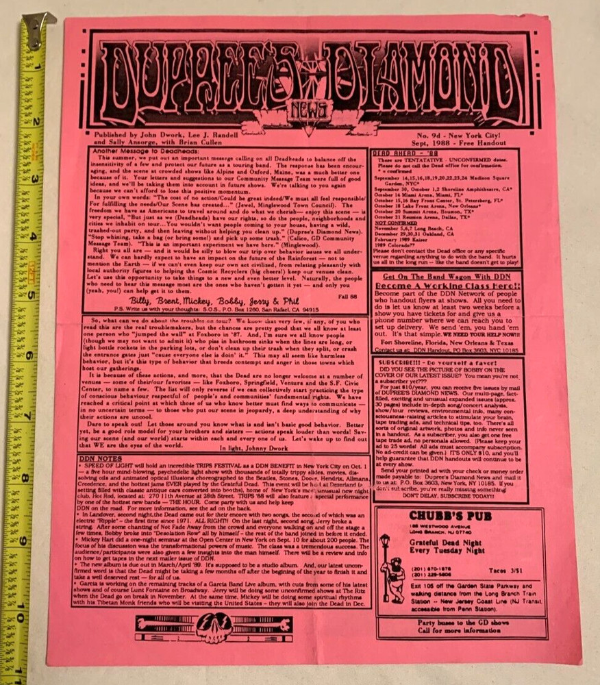 🔥 Dupree's Diamond News  -  Issue 9 D - 1988 🔥