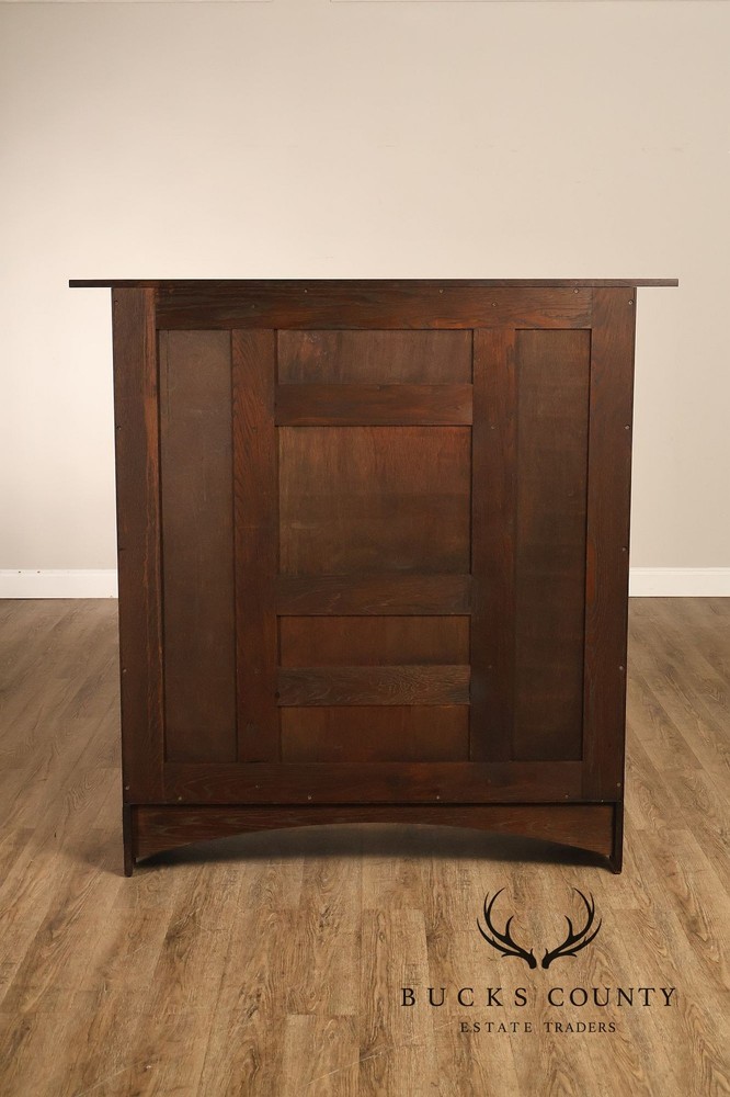 Warren Hile Studio Mission Oak Drop Front Desk