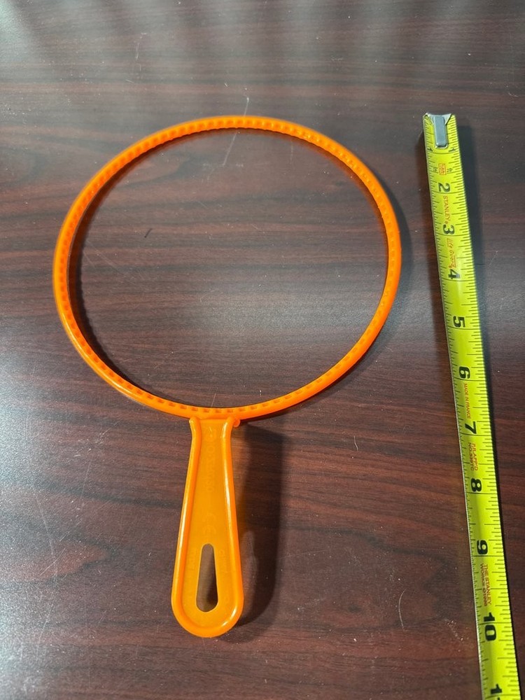 Vintage Orange Plastic Bubble Wand