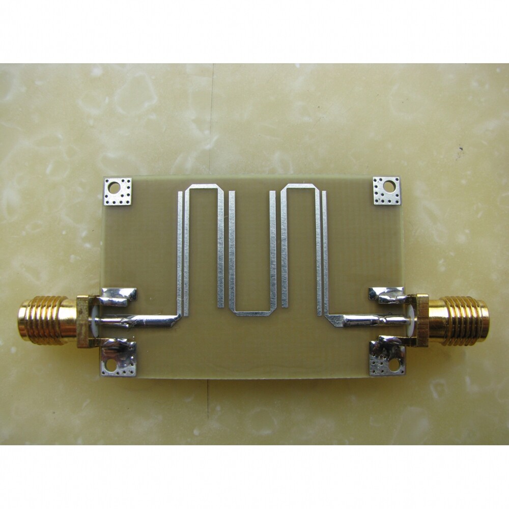 2.4GHz microstrip bandpass filter WiFi ZigBee BT filter filter out clutter