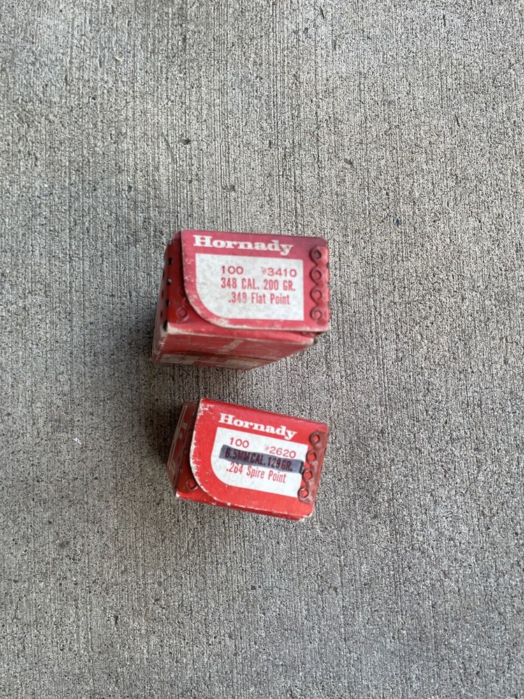 Vintage Hornady EMPTY Ammo Bullet Box - x2