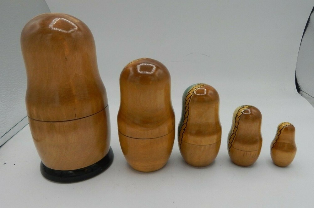 Handmade Poodle nesting Doll