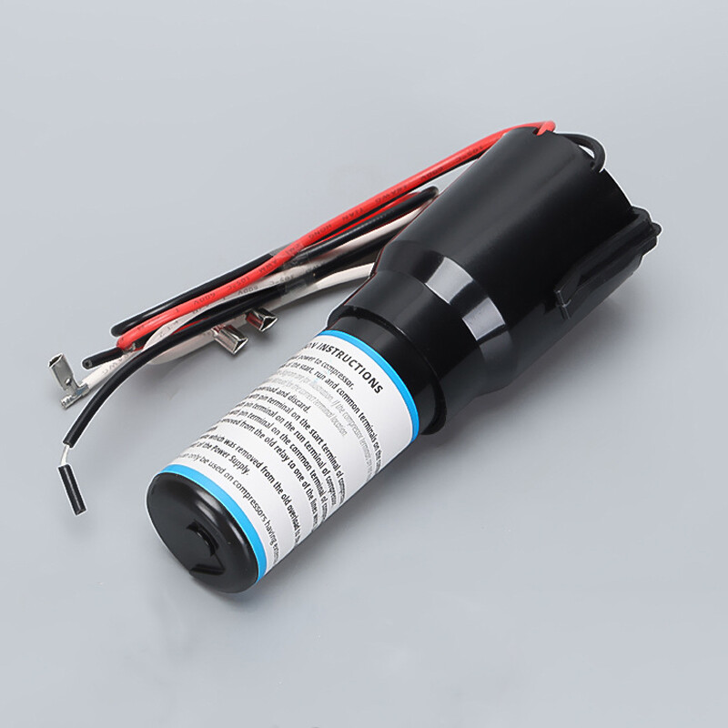 RCO410 3 in 1 Start Relay Refrigerator Compressor Hard Start Capacitor Universal
