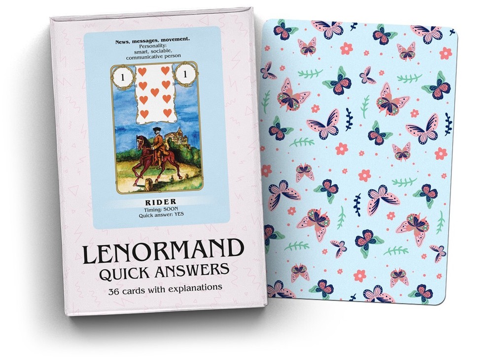 Lenormand: Quick Answers, tutorial Lenormand oracle deck for beginners
