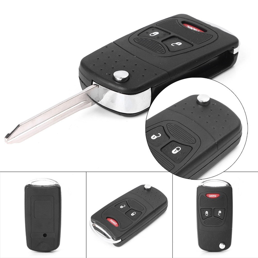 3 Button Remote Control Key Fob Case Shell Fit Dodge Ram1500/2500/3500 2004-2010