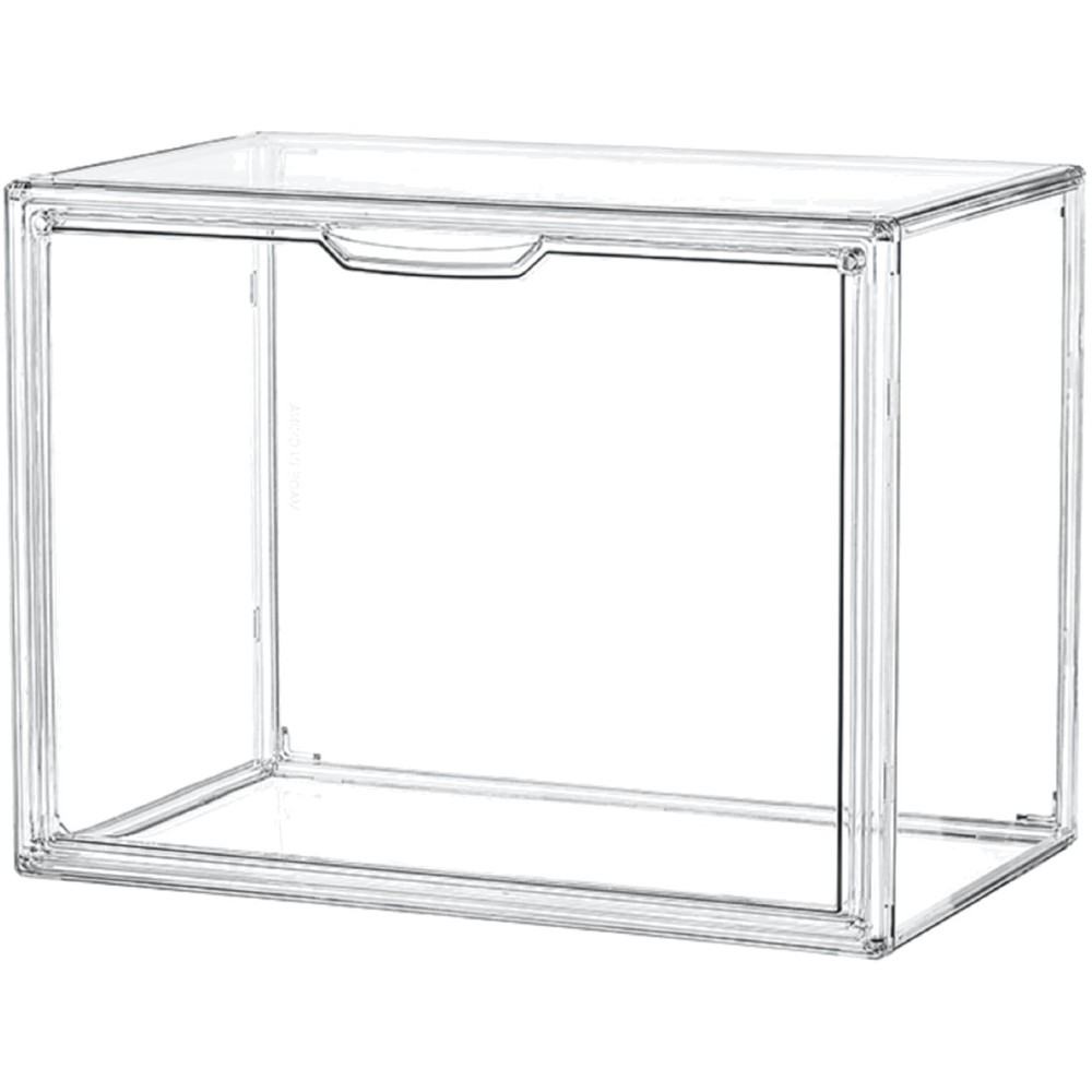 Large Capacity Stackable Acrylic Showcase - Secure Magnetic Lid for Collectibles