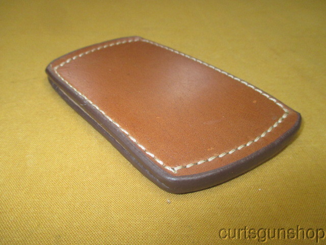 Brown Leather Belt Slide Holster Medium Size