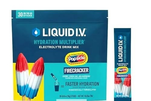 LIQUID I.V Hydration Multiplier Electrolyte, Popsicle Firecracker OPEN BOX