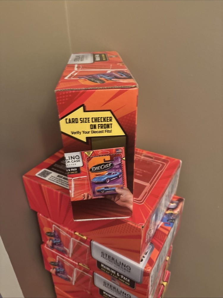 Sterling Protector Case Mainline 6 Pack Gift Box for Hot Wheels & Matchbox Basic
