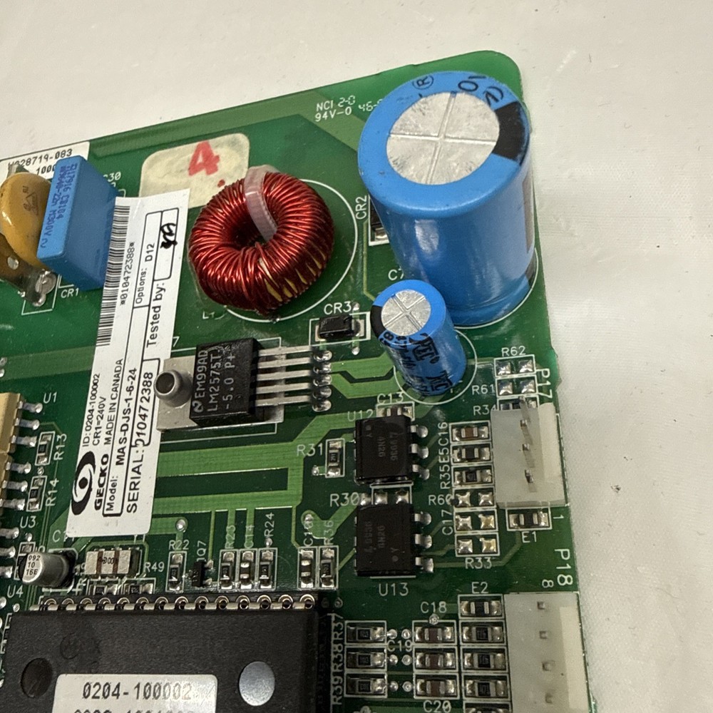 GECKO Model # mas-djs-1-6-24 Spa Controller Sequencer